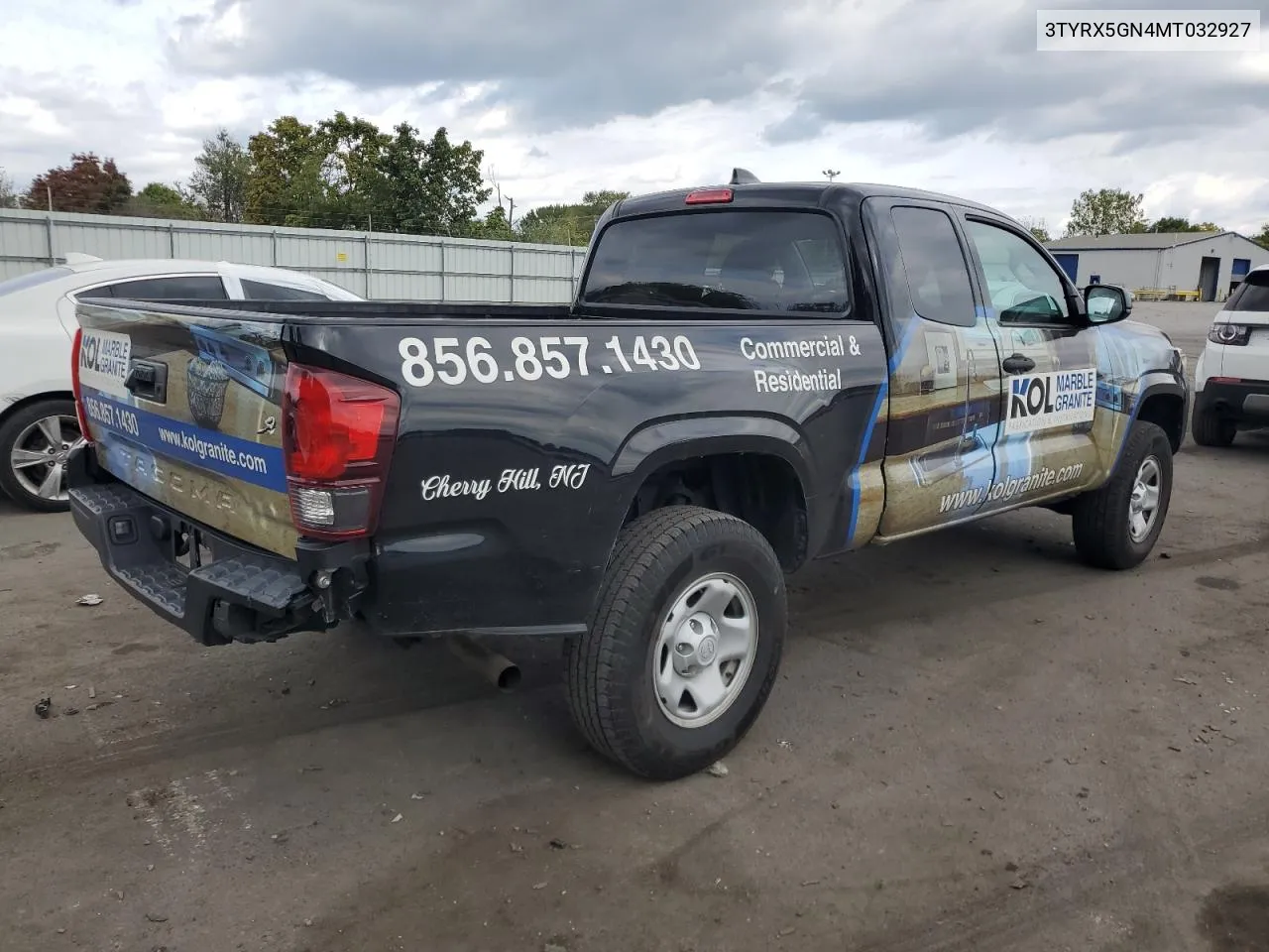 2021 Toyota Tacoma Access Cab VIN: 3TYRX5GN4MT032927 Lot: 73244324