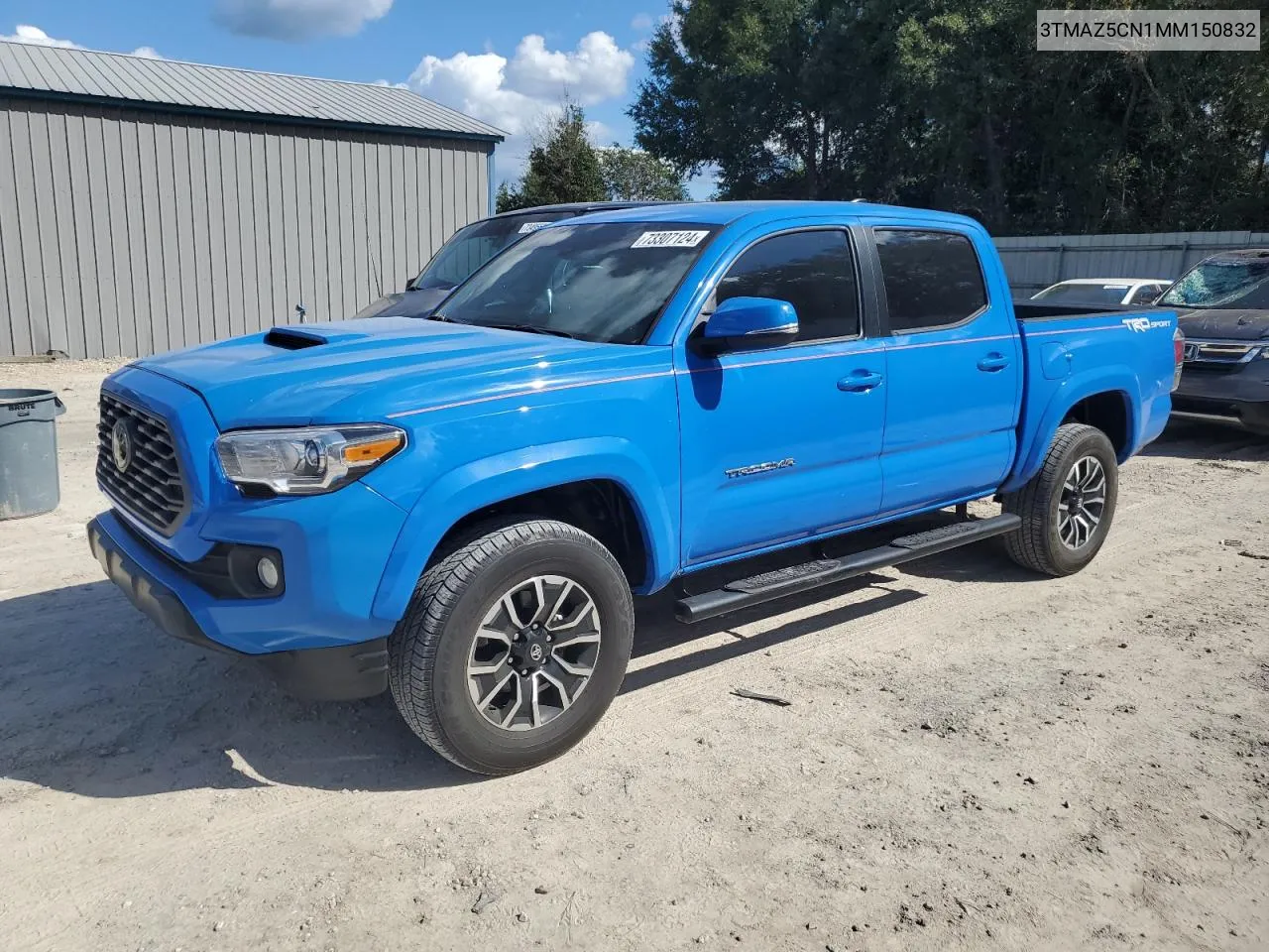 2021 Toyota Tacoma Double Cab VIN: 3TMAZ5CN1MM150832 Lot: 73307124