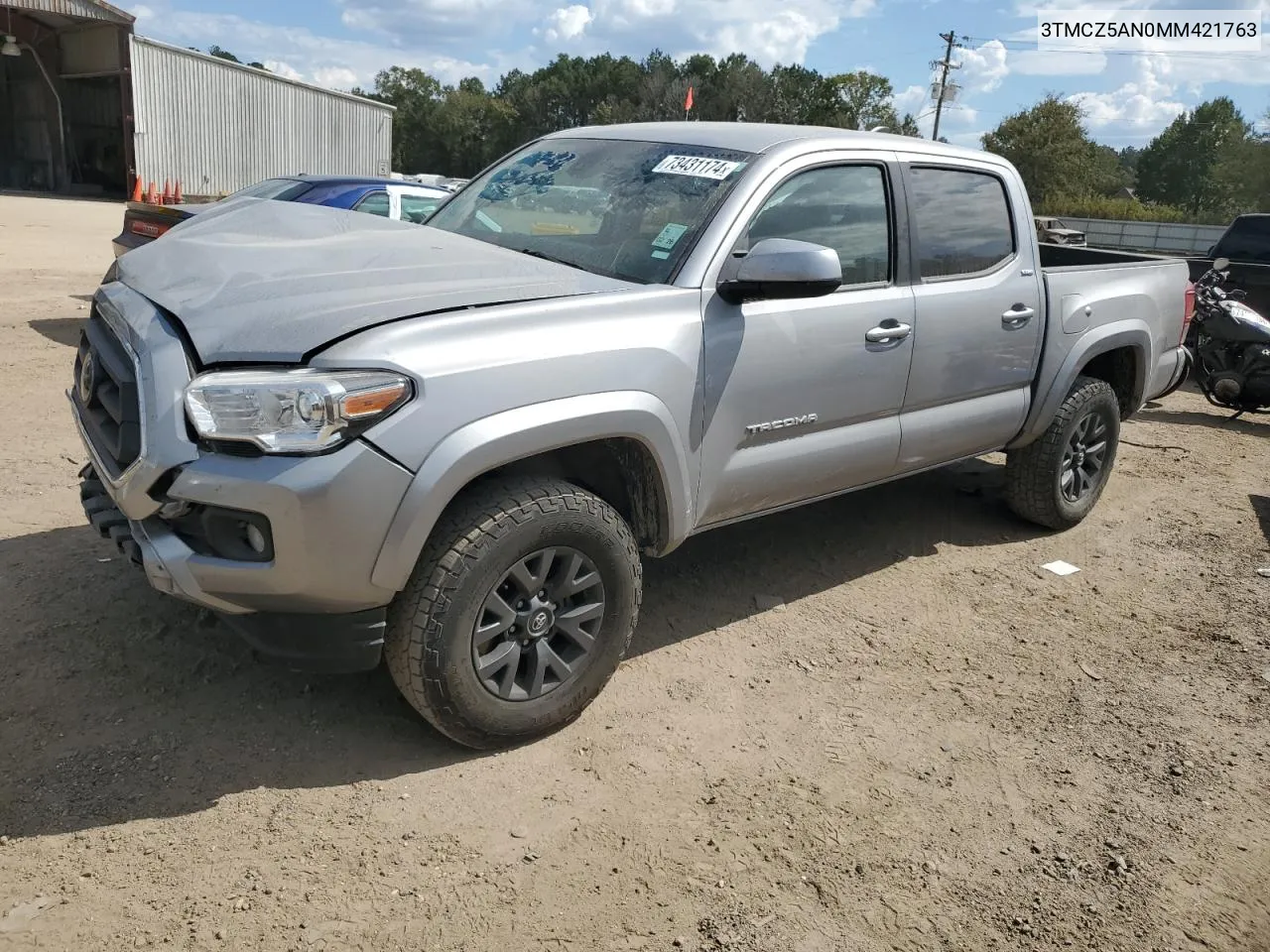 2021 Toyota Tacoma Double Cab VIN: 3TMCZ5AN0MM421763 Lot: 73431174