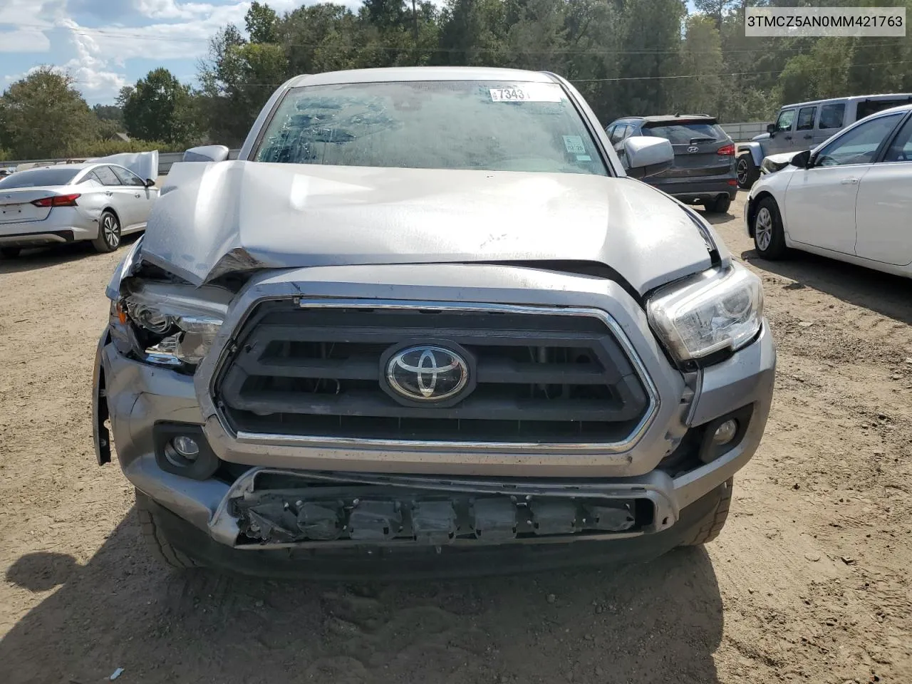 2021 Toyota Tacoma Double Cab VIN: 3TMCZ5AN0MM421763 Lot: 73431174