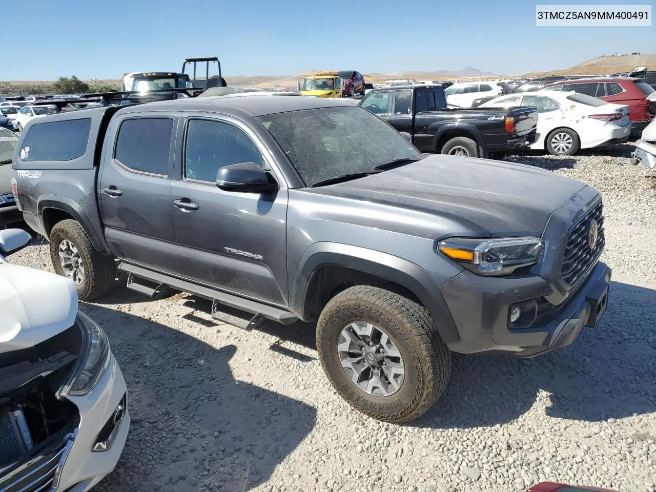 2021 Toyota Tacoma Double Cab VIN: 3TMCZ5AN9MM400491 Lot: 73546284