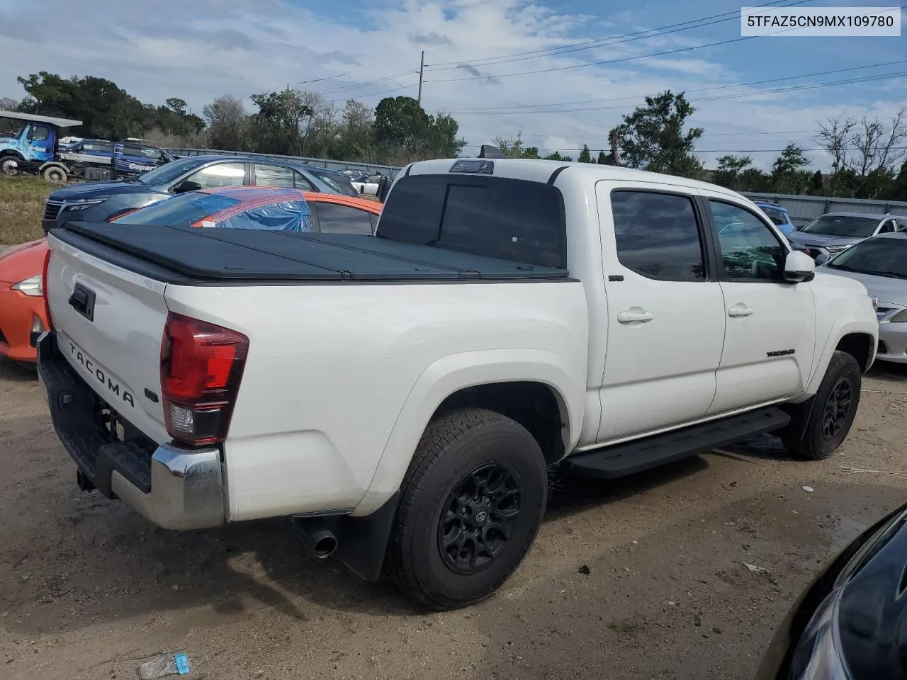 2021 Toyota Tacoma Double Cab VIN: 5TFAZ5CN9MX109780 Lot: 73698654