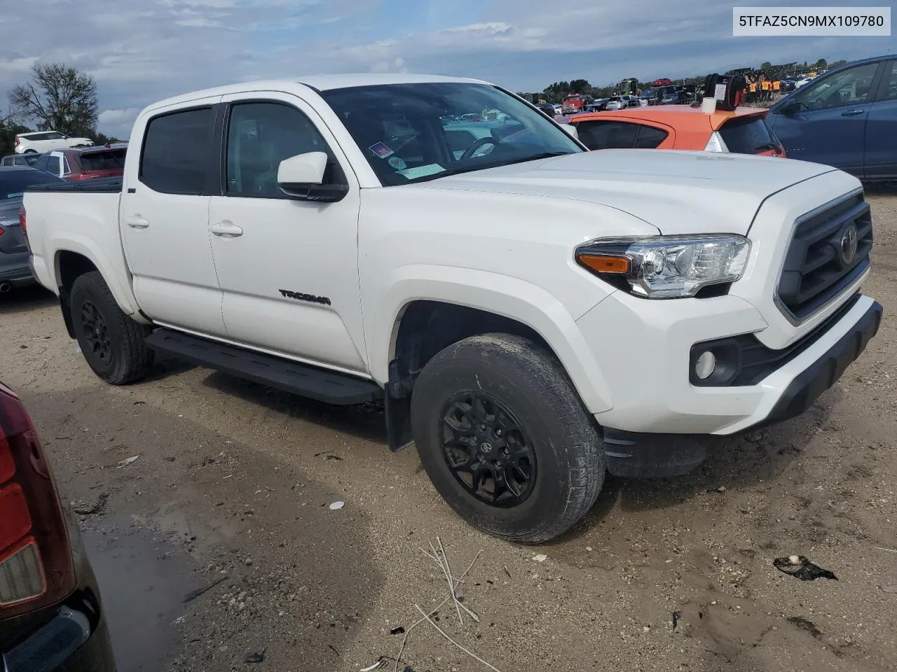 2021 Toyota Tacoma Double Cab VIN: 5TFAZ5CN9MX109780 Lot: 73698654