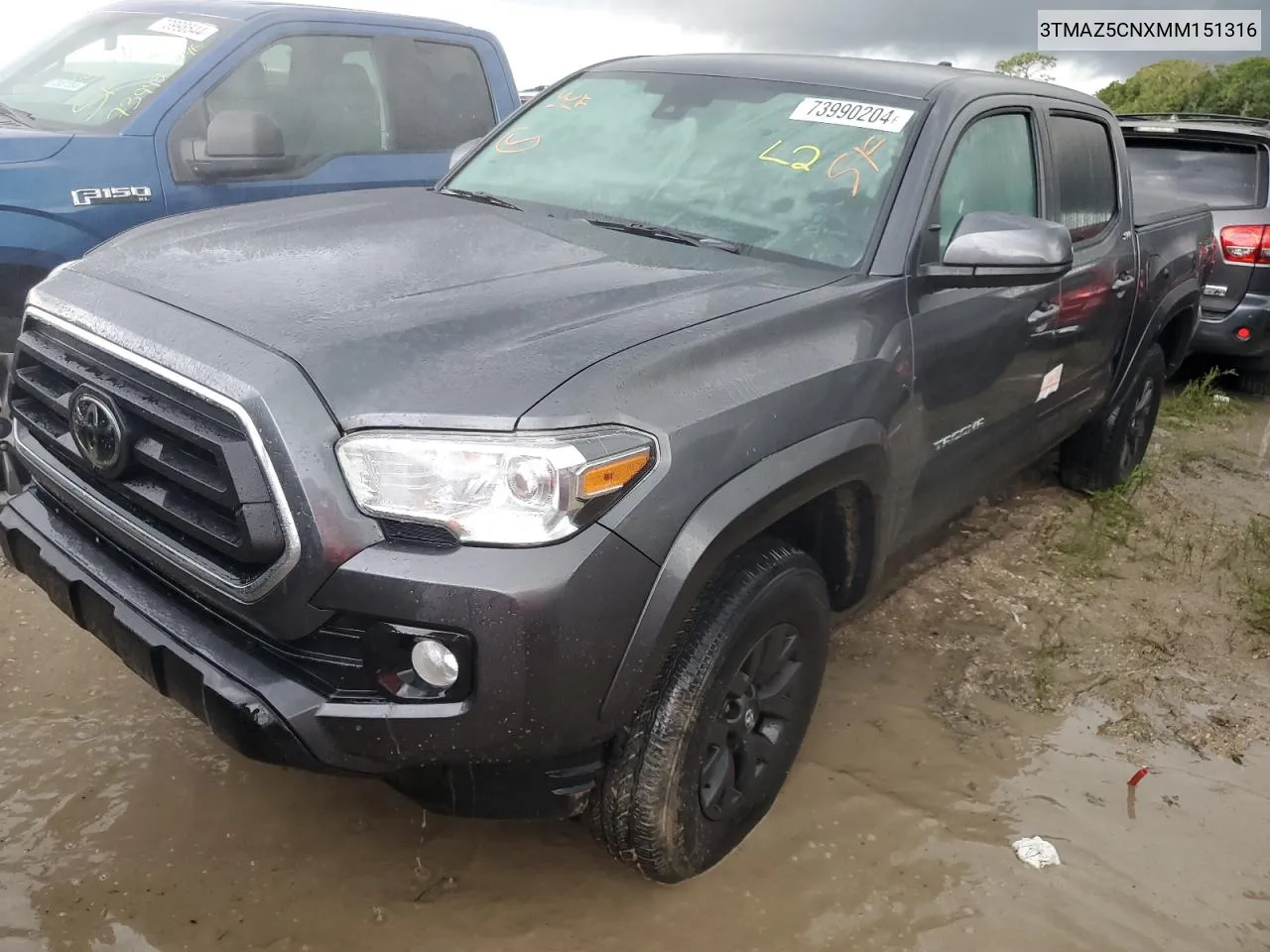 2021 Toyota Tacoma Double Cab VIN: 3TMAZ5CNXMM151316 Lot: 73990204