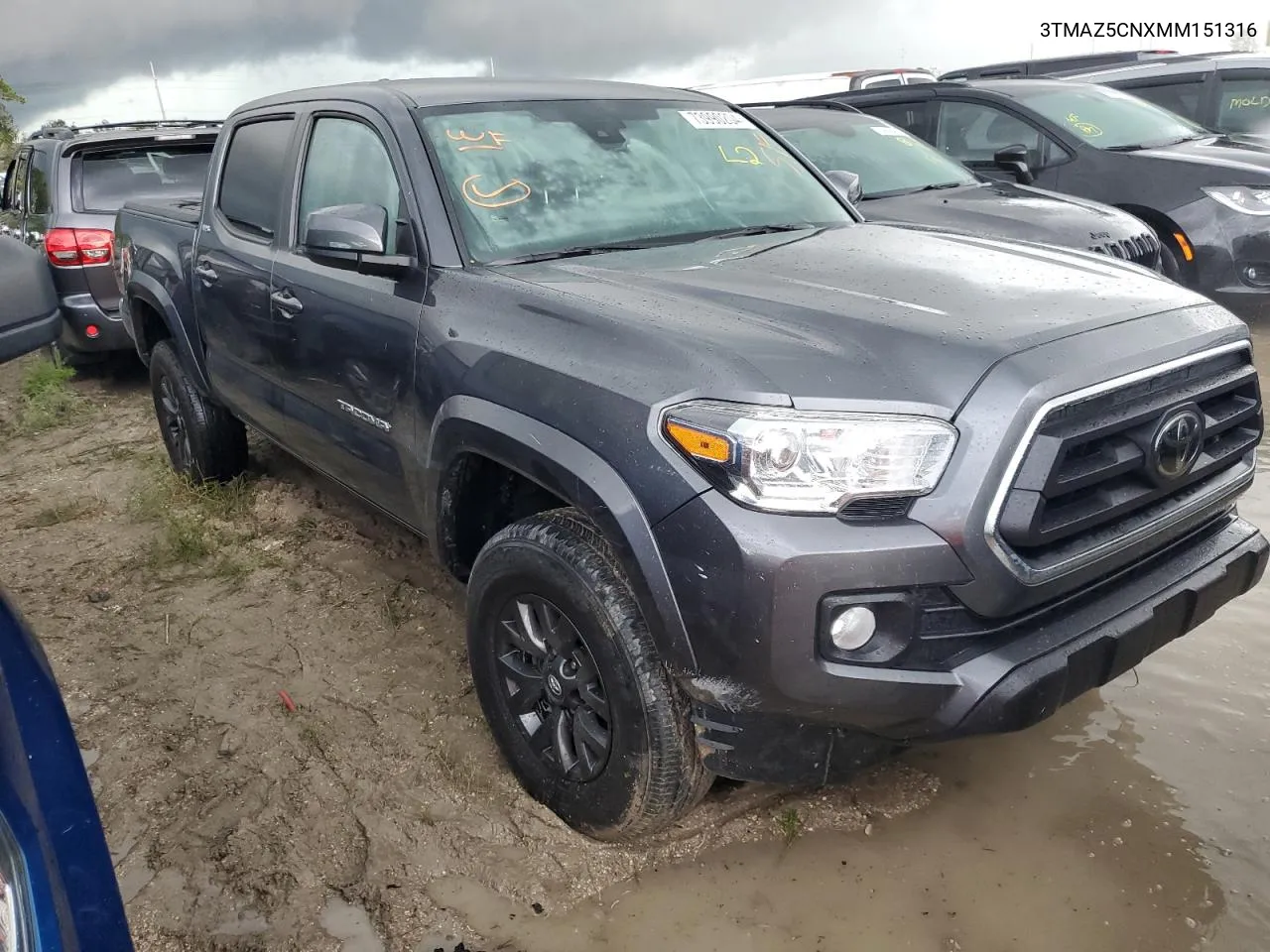 2021 Toyota Tacoma Double Cab VIN: 3TMAZ5CNXMM151316 Lot: 73990204