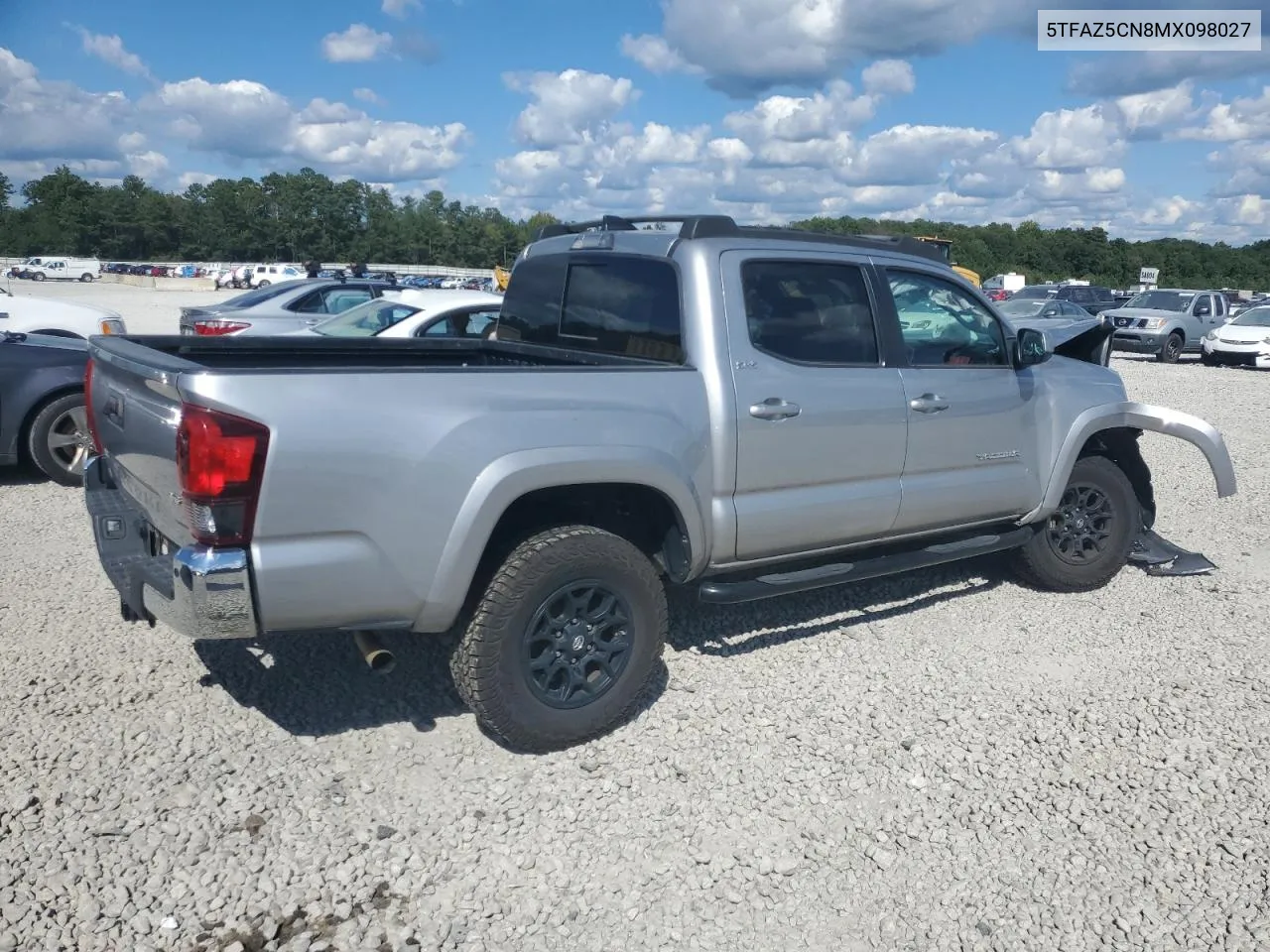 2021 Toyota Tacoma Double Cab VIN: 5TFAZ5CN8MX098027 Lot: 73996994