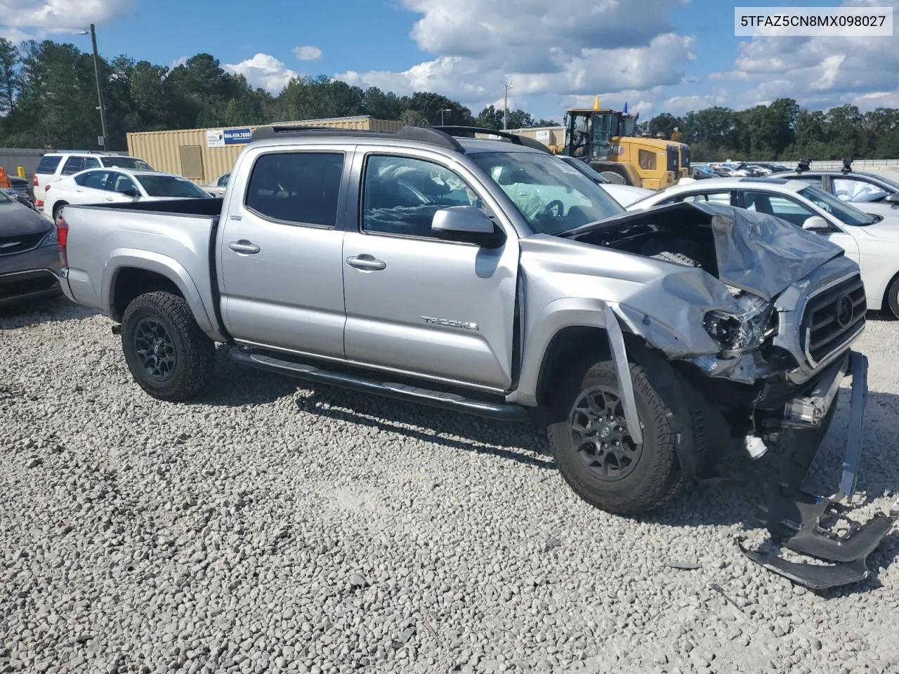 2021 Toyota Tacoma Double Cab VIN: 5TFAZ5CN8MX098027 Lot: 73996994