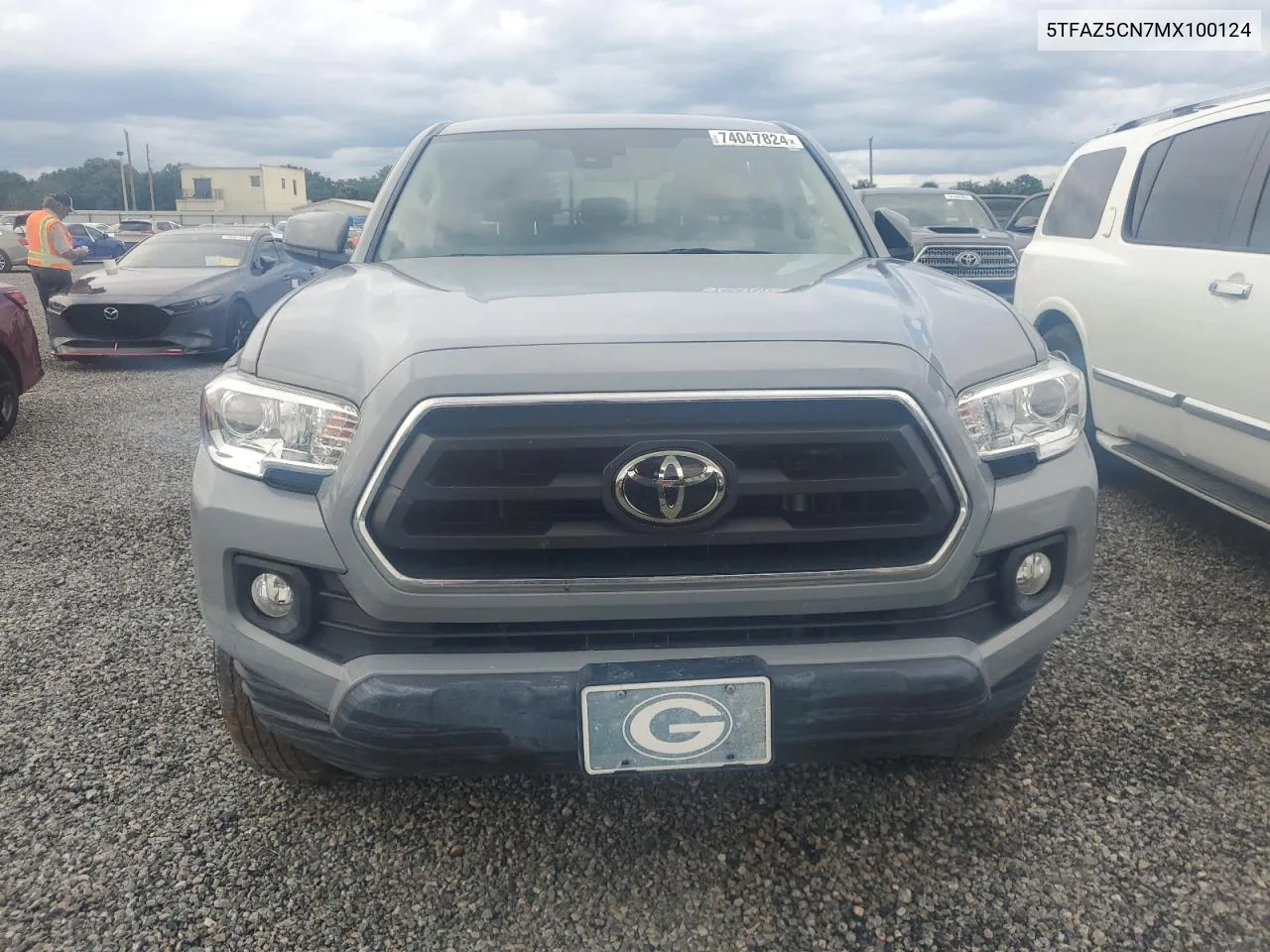 2021 Toyota Tacoma Double Cab VIN: 5TFAZ5CN7MX100124 Lot: 74047824