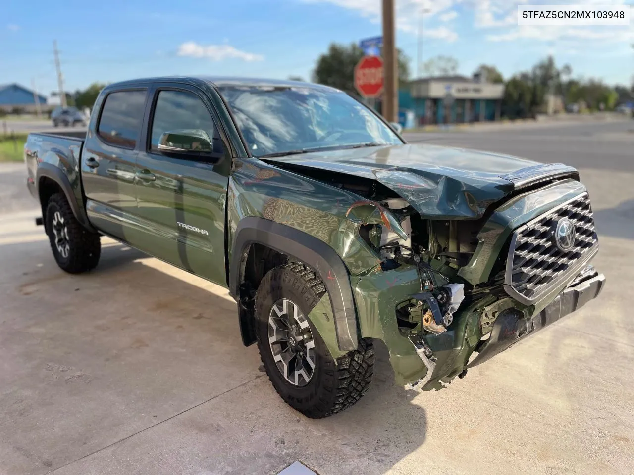 2021 Toyota Tacoma Double Cab VIN: 5TFAZ5CN2MX103948 Lot: 74216434