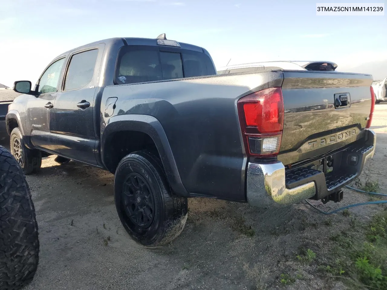 2021 Toyota Tacoma Double Cab VIN: 3TMAZ5CN1MM141239 Lot: 74249324