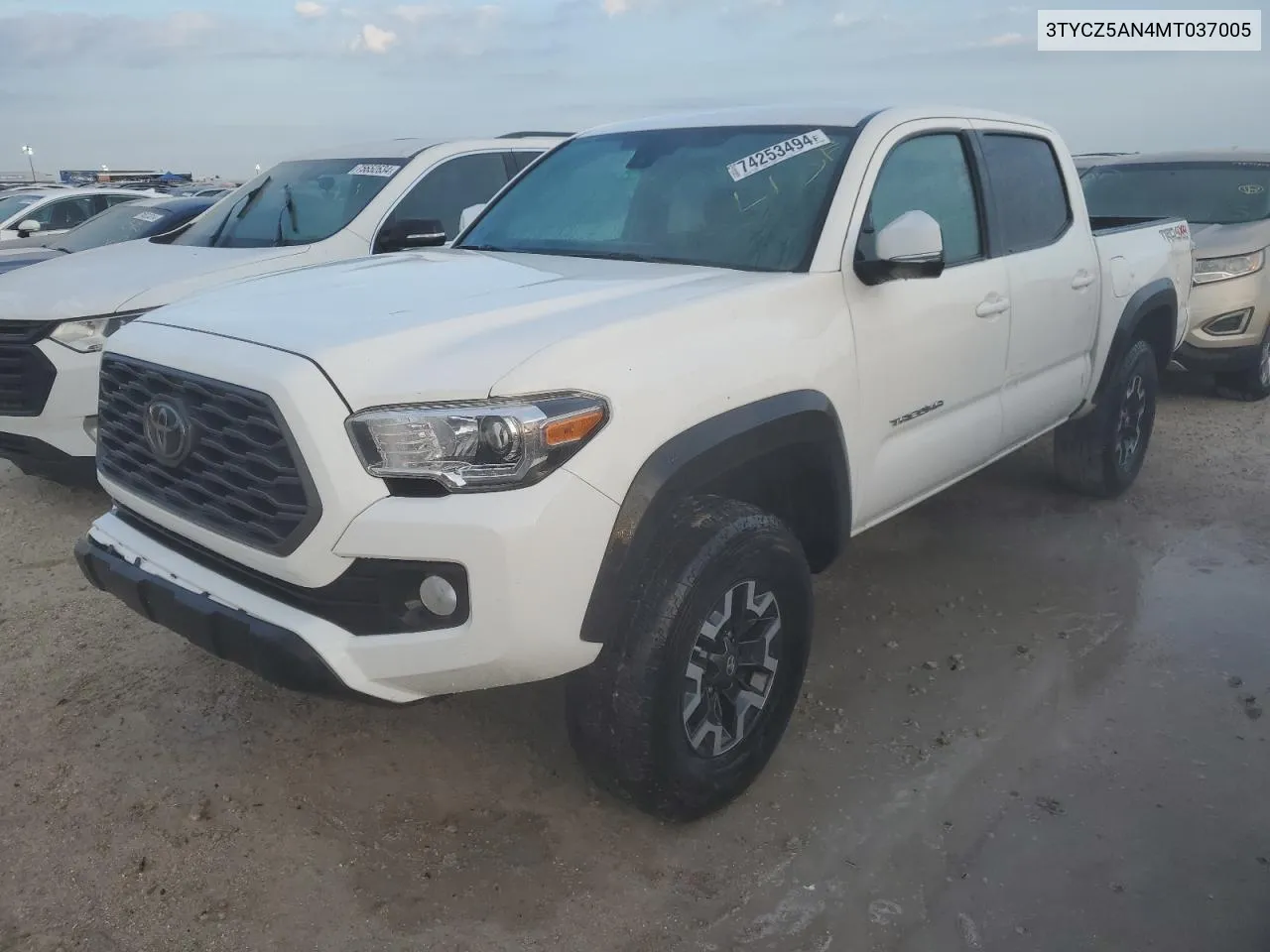 2021 Toyota Tacoma Double Cab VIN: 3TYCZ5AN4MT037005 Lot: 74253494