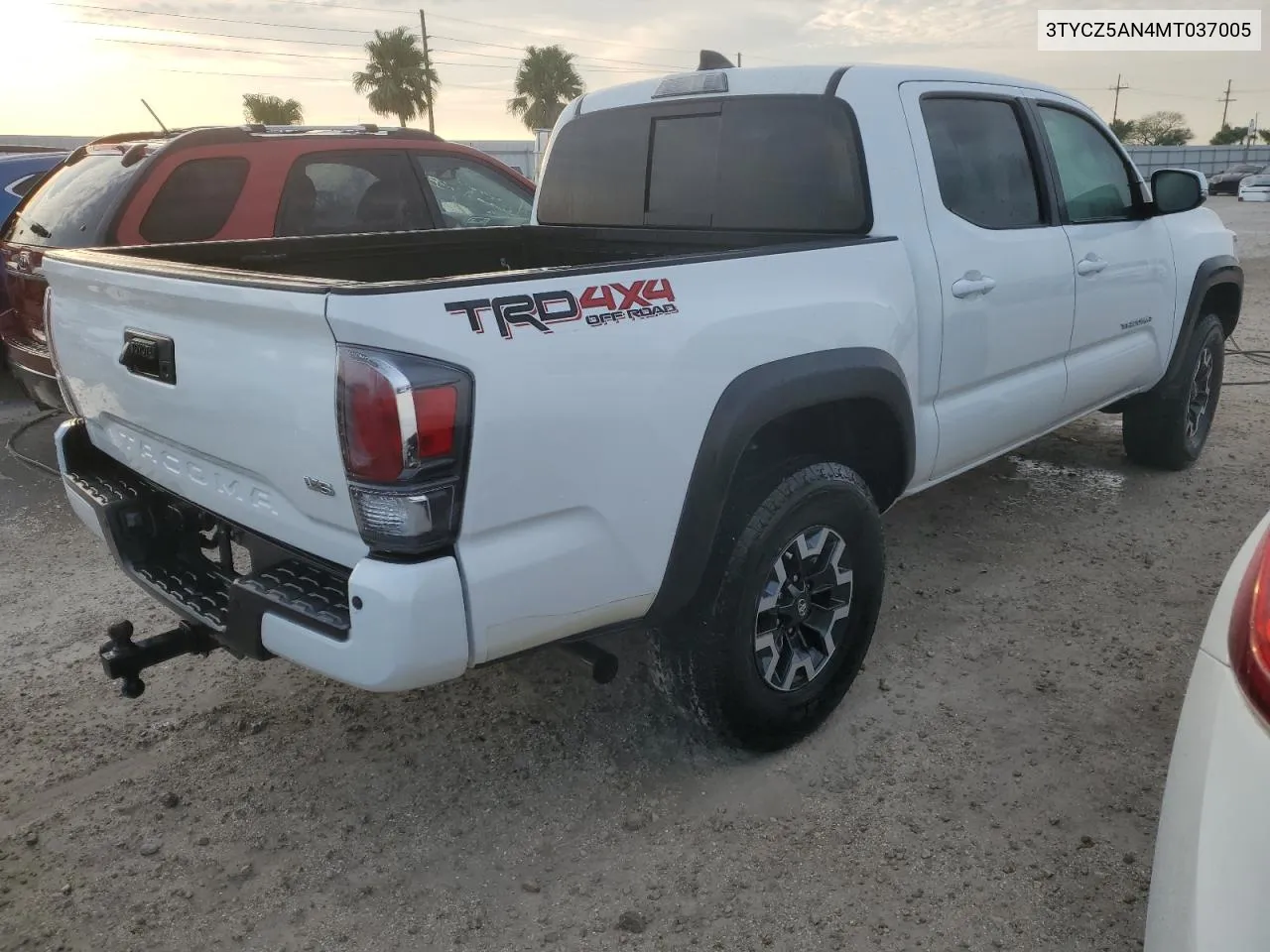 2021 Toyota Tacoma Double Cab VIN: 3TYCZ5AN4MT037005 Lot: 74253494