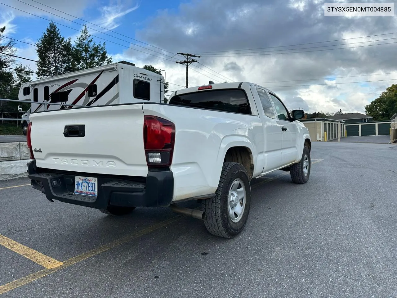 2021 Toyota Tacoma Access Cab VIN: 3TYSX5EN0MT004885 Lot: 74276384