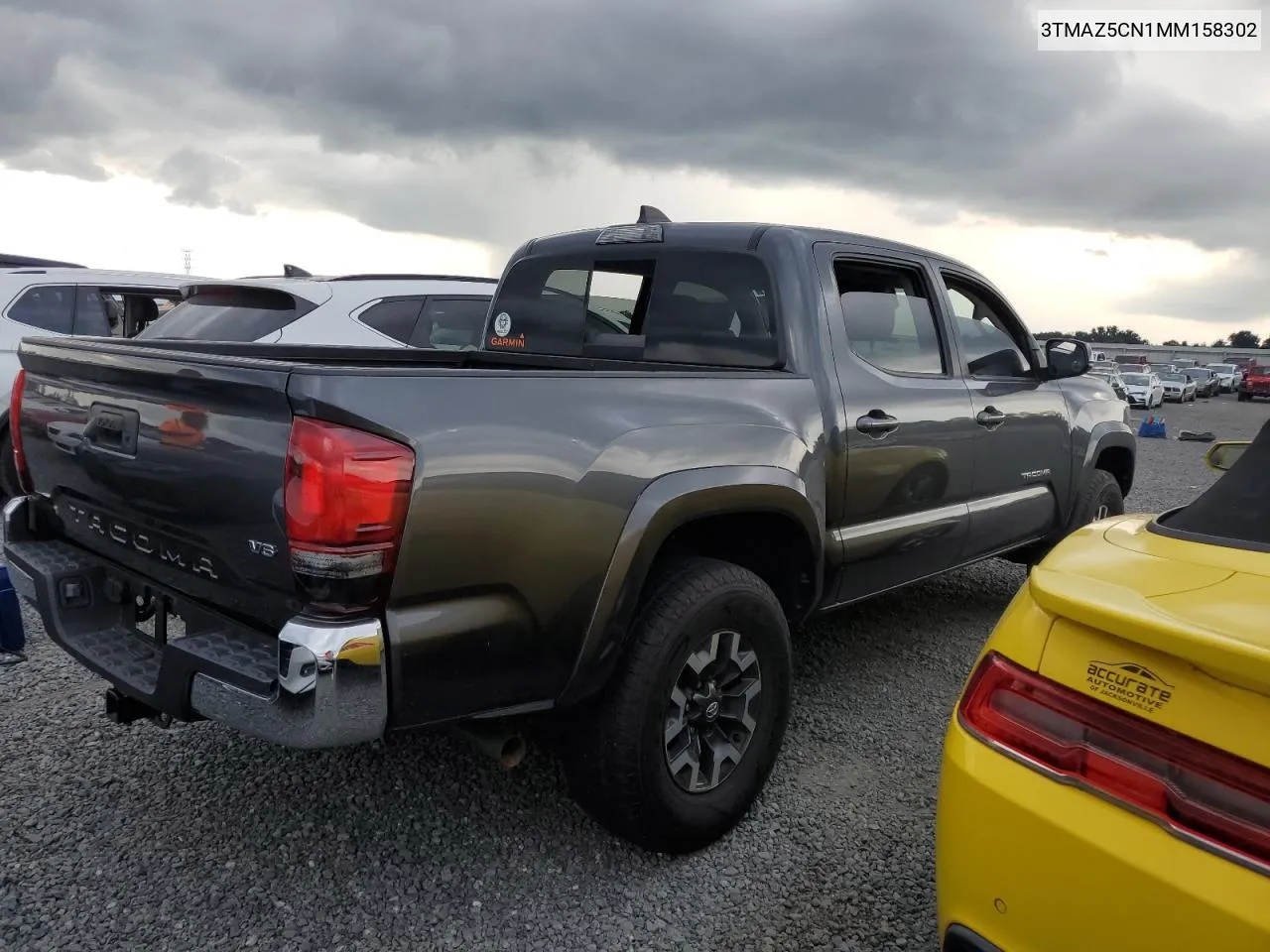 2021 Toyota Tacoma Double Cab VIN: 3TMAZ5CN1MM158302 Lot: 74276984