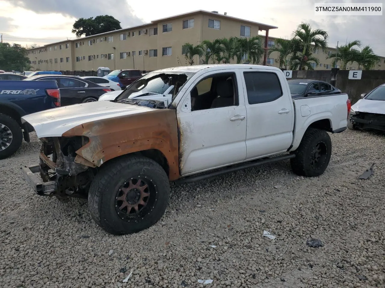 2021 Toyota Tacoma Double Cab VIN: 3TMCZ5AN0MM411900 Lot: 74548214