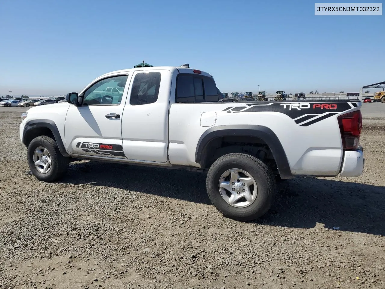 2021 Toyota Tacoma Access Cab VIN: 3TYRX5GN3MT032322 Lot: 74799544