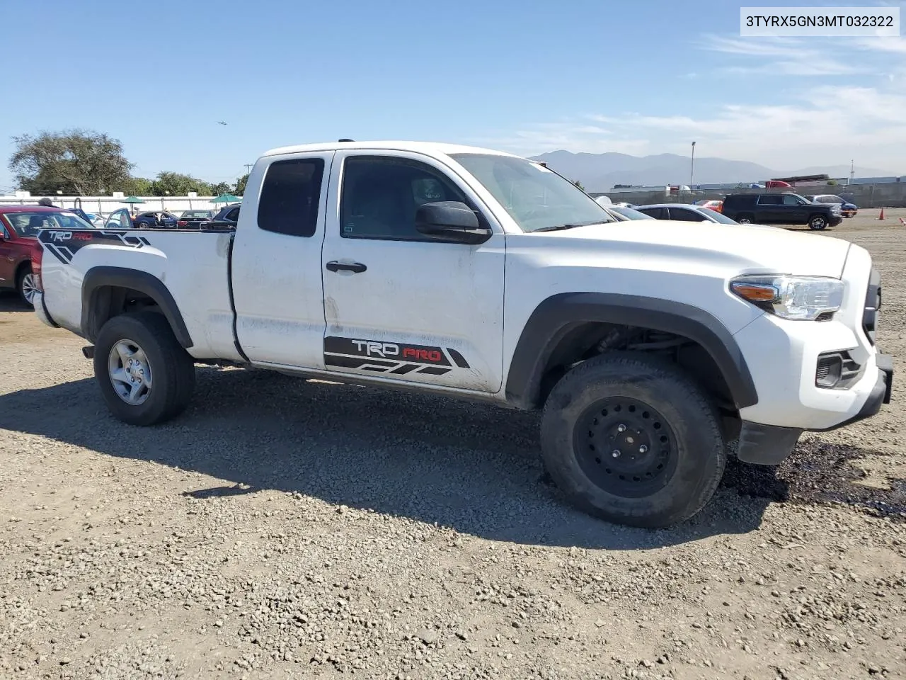 2021 Toyota Tacoma Access Cab VIN: 3TYRX5GN3MT032322 Lot: 74799544