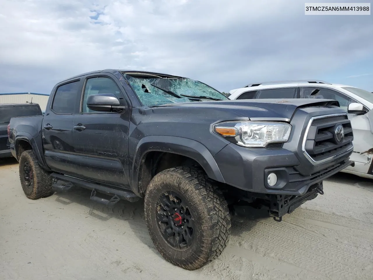 2021 Toyota Tacoma Double Cab VIN: 3TMCZ5AN6MM413988 Lot: 74814614