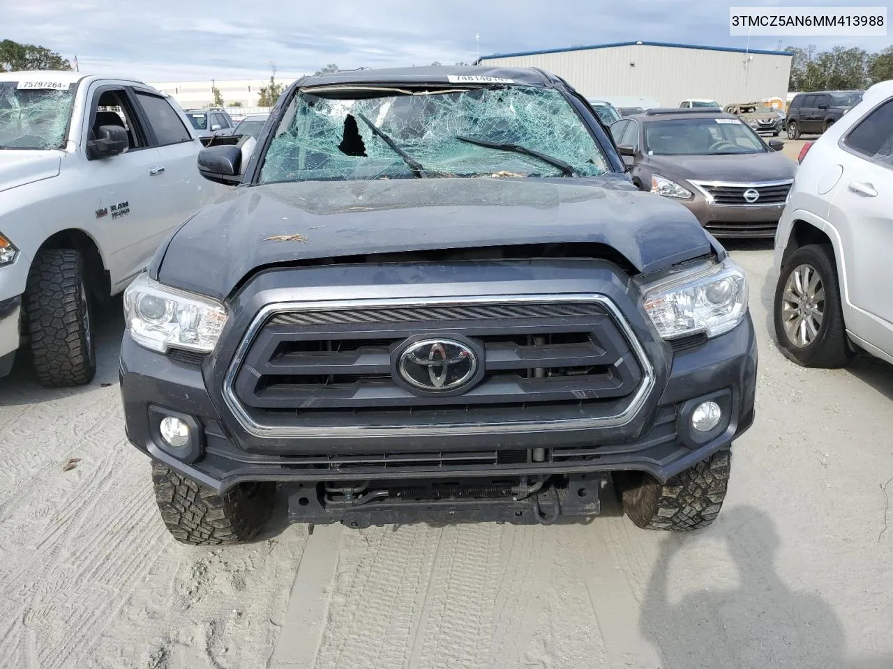 2021 Toyota Tacoma Double Cab VIN: 3TMCZ5AN6MM413988 Lot: 74814614