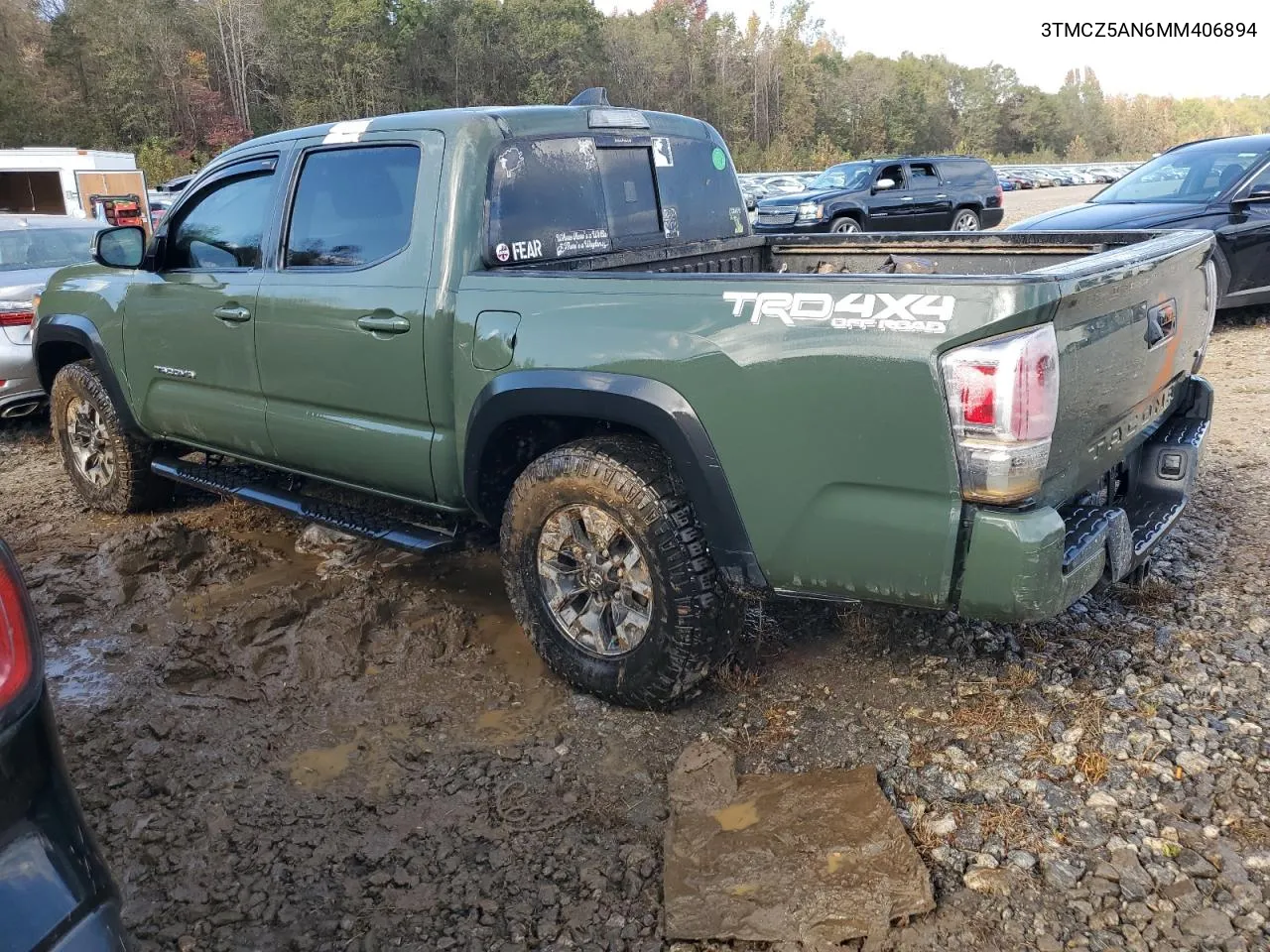 2021 Toyota Tacoma Double Cab VIN: 3TMCZ5AN6MM406894 Lot: 75010134