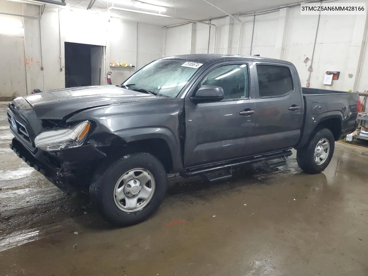 2021 Toyota Tacoma Double Cab VIN: 3TMCZ5AN6MM428166 Lot: 75185674