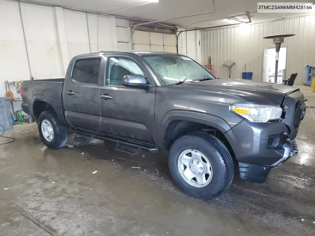 2021 Toyota Tacoma Double Cab VIN: 3TMCZ5AN6MM428166 Lot: 75185674