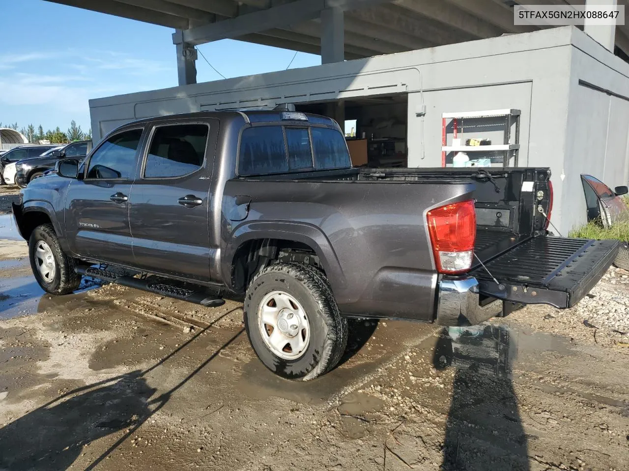 2021 Toyota Tacoma Double Cab VIN: 5TFAX5GN2HX088647 Lot: 75241144