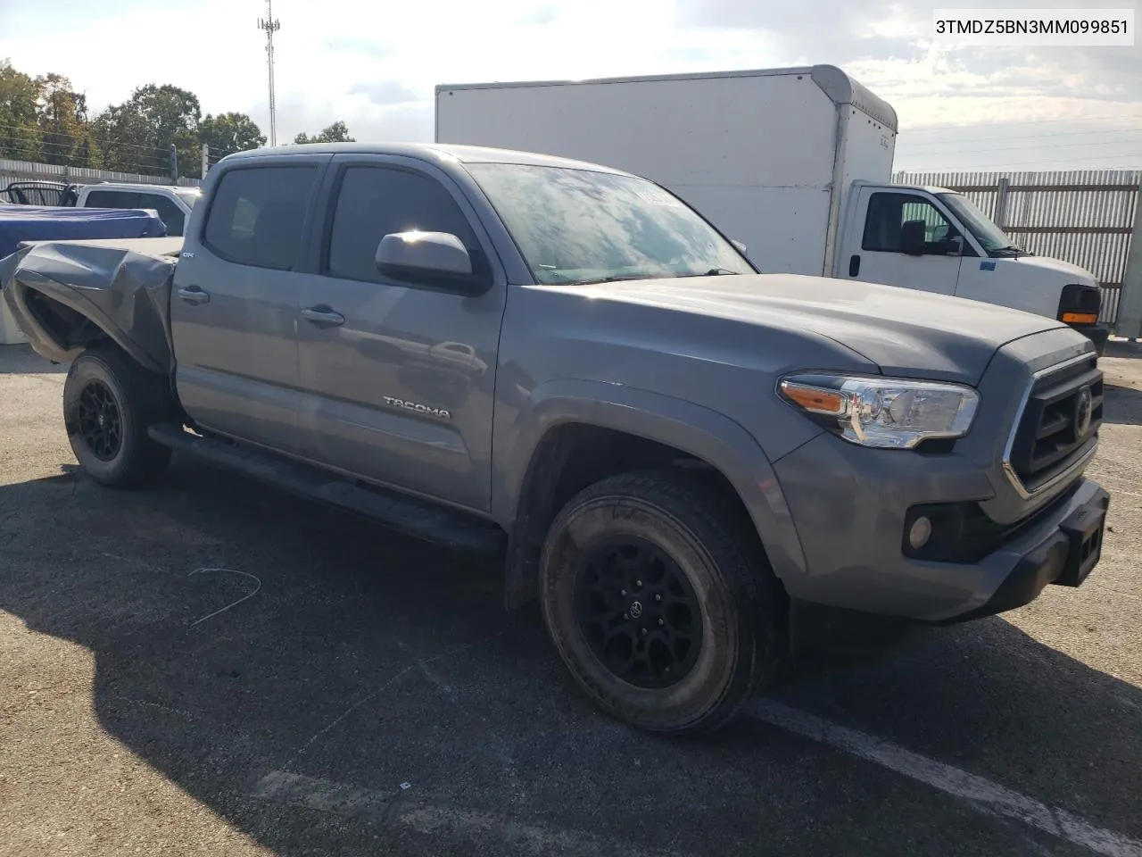 2021 Toyota Tacoma Double Cab VIN: 3TMDZ5BN3MM099851 Lot: 75267364