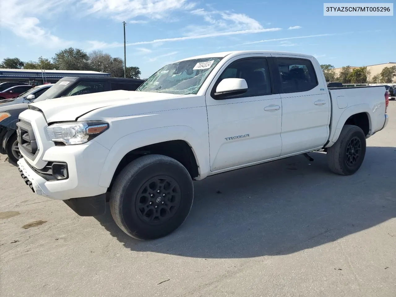 2021 Toyota Tacoma Double Cab VIN: 3TYAZ5CN7MT005296 Lot: 75343034