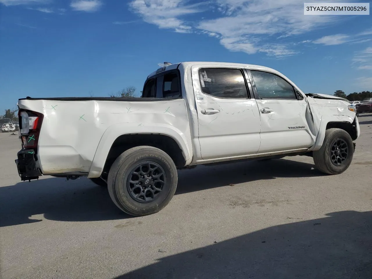 2021 Toyota Tacoma Double Cab VIN: 3TYAZ5CN7MT005296 Lot: 75343034