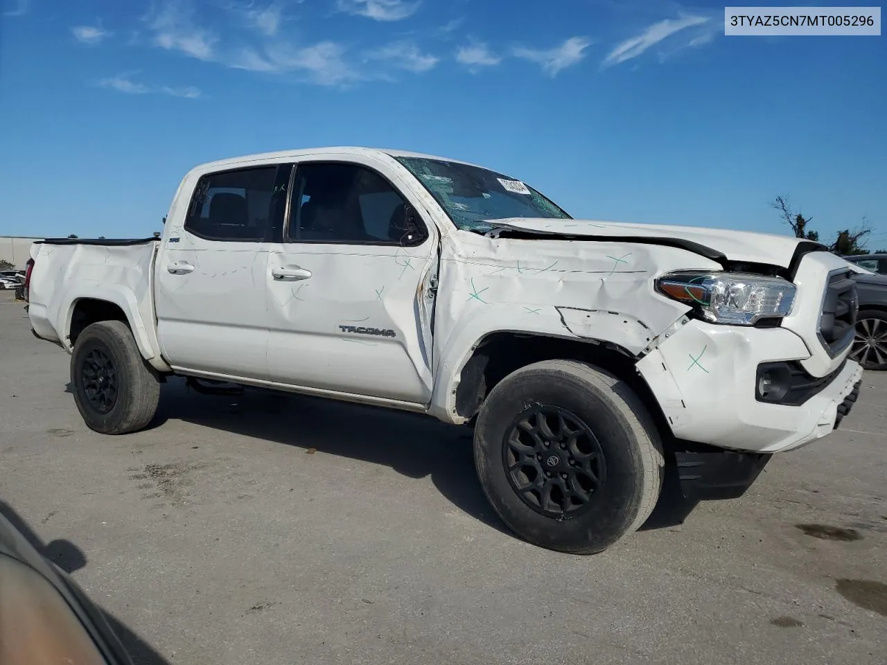 2021 Toyota Tacoma Double Cab VIN: 3TYAZ5CN7MT005296 Lot: 75343034