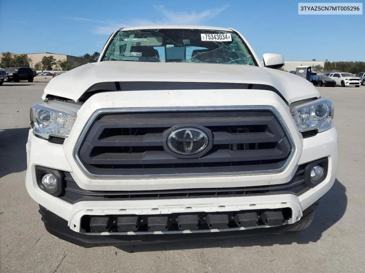 2021 Toyota Tacoma Double Cab VIN: 3TYAZ5CN7MT005296 Lot: 75343034