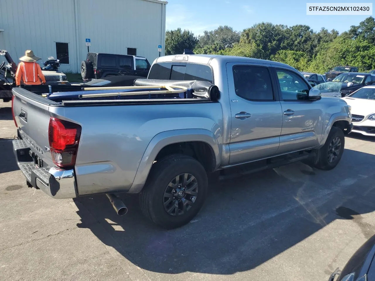 2021 Toyota Tacoma Double Cab VIN: 5TFAZ5CN2MX102430 Lot: 75466024