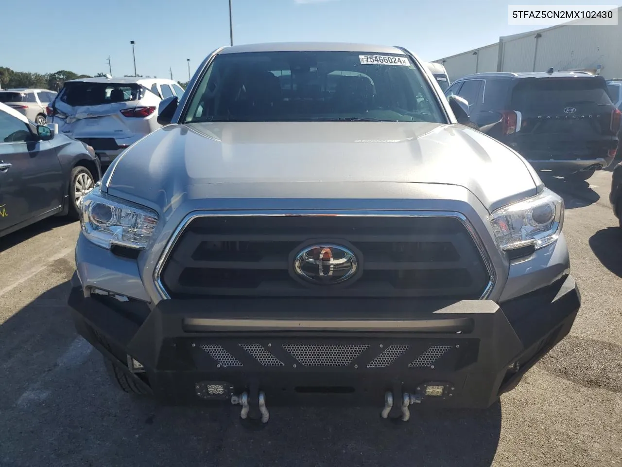 2021 Toyota Tacoma Double Cab VIN: 5TFAZ5CN2MX102430 Lot: 75466024