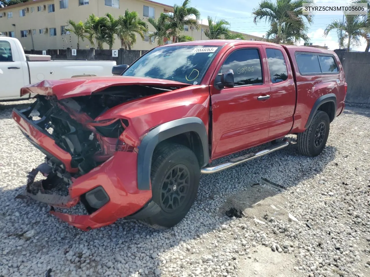 2021 Toyota Tacoma Access Cab VIN: 3TYRZ5CN3MT005606 Lot: 75533263