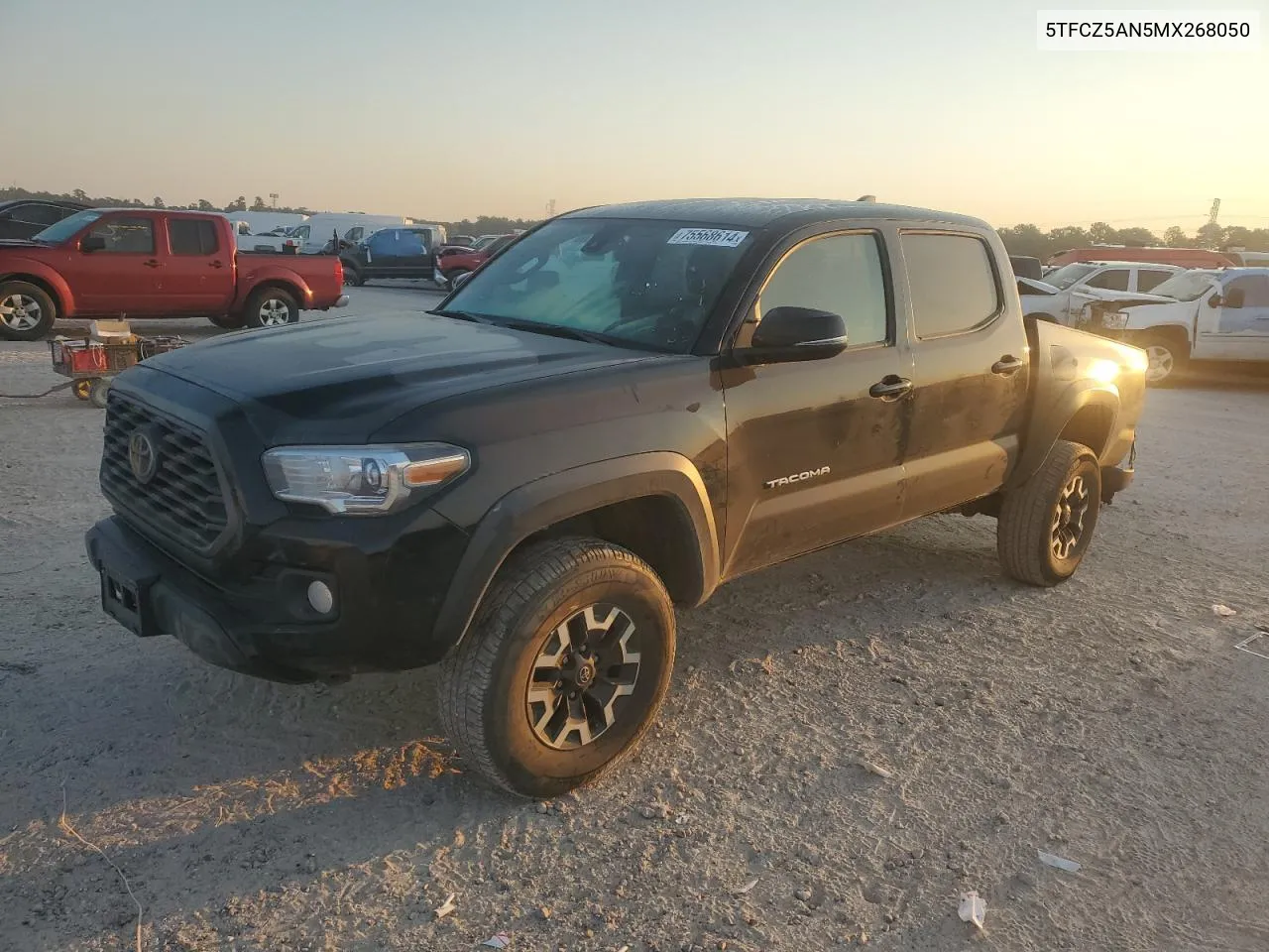 2021 Toyota Tacoma Double Cab VIN: 5TFCZ5AN5MX268050 Lot: 75568614