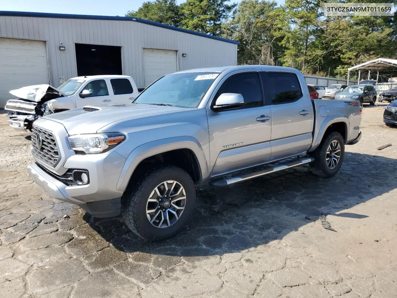 2021 Toyota Tacoma Double Cab VIN: 3TYCZ5AN9MT011659 Lot: 75842124