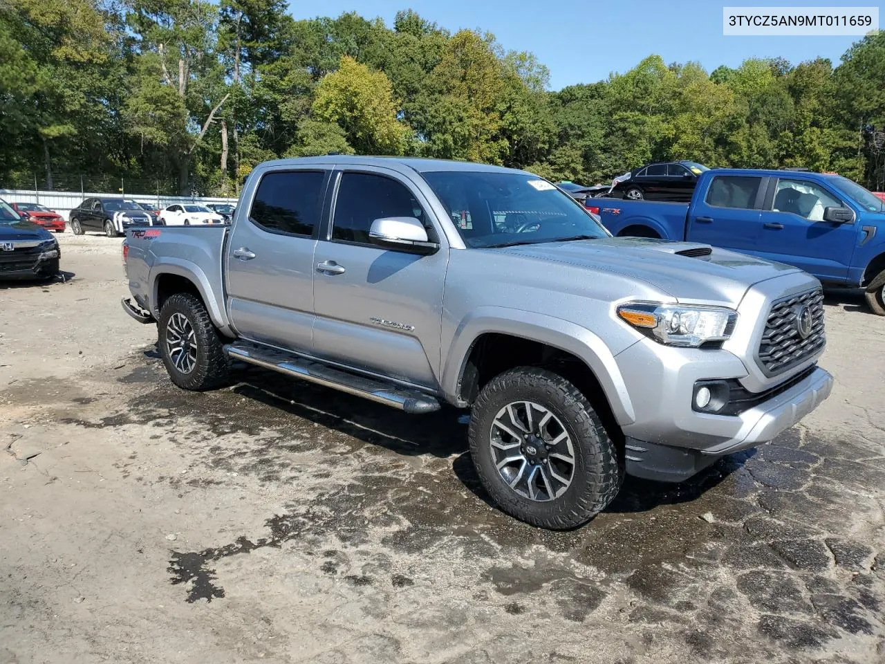 2021 Toyota Tacoma Double Cab VIN: 3TYCZ5AN9MT011659 Lot: 75842124