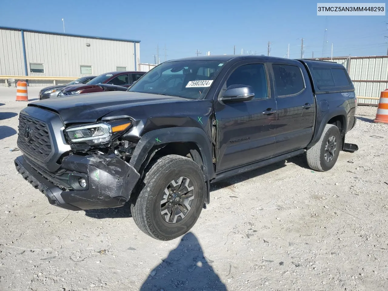 2021 Toyota Tacoma Double Cab VIN: 3TMCZ5AN3MM448293 Lot: 75982824