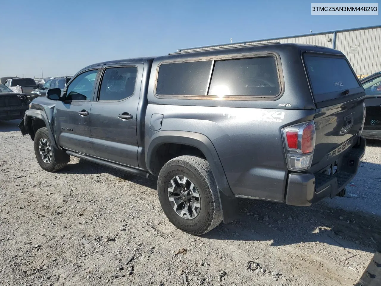 2021 Toyota Tacoma Double Cab VIN: 3TMCZ5AN3MM448293 Lot: 75982824