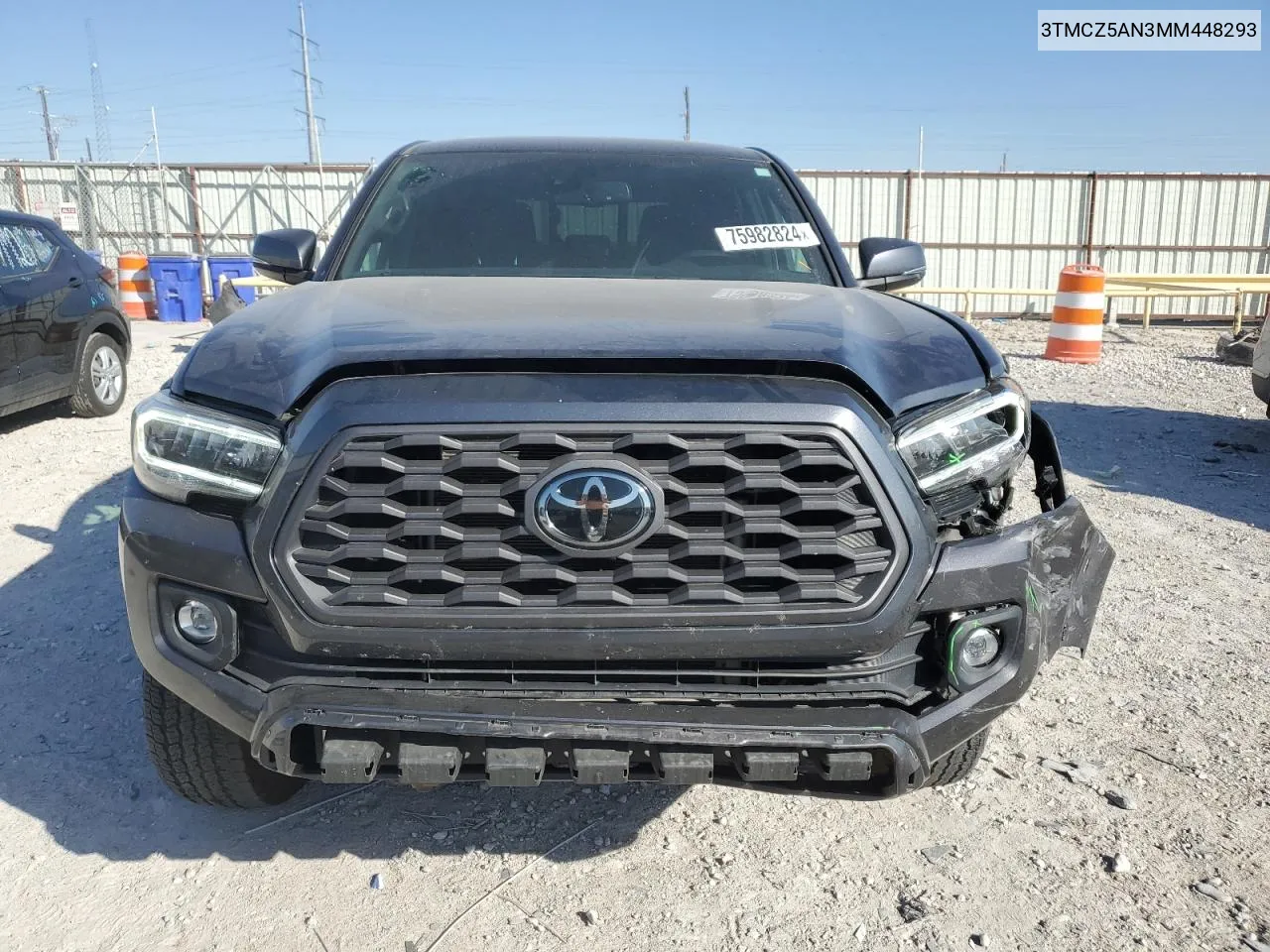 2021 Toyota Tacoma Double Cab VIN: 3TMCZ5AN3MM448293 Lot: 75982824