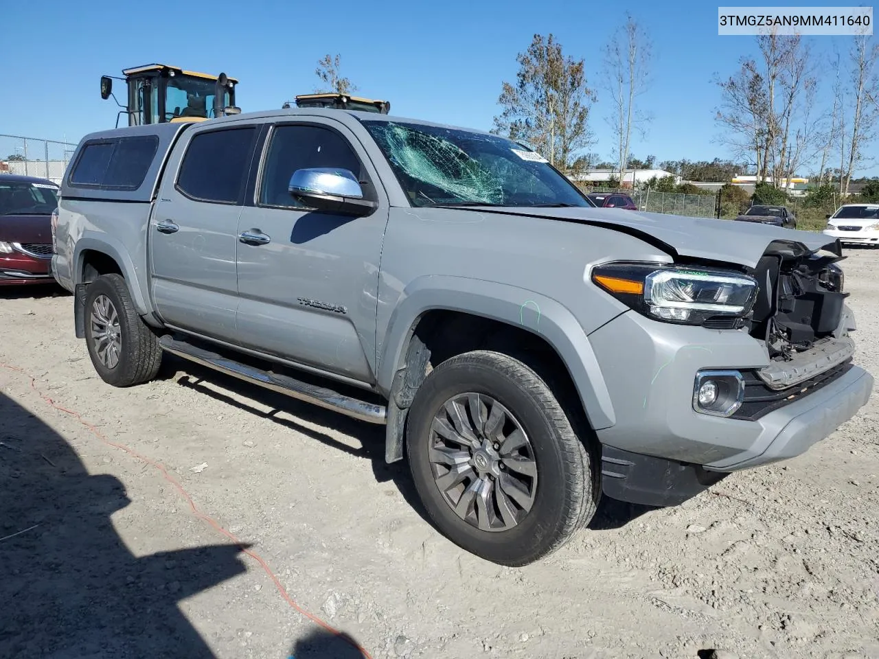 2021 Toyota Tacoma Double Cab VIN: 3TMGZ5AN9MM411640 Lot: 75990984