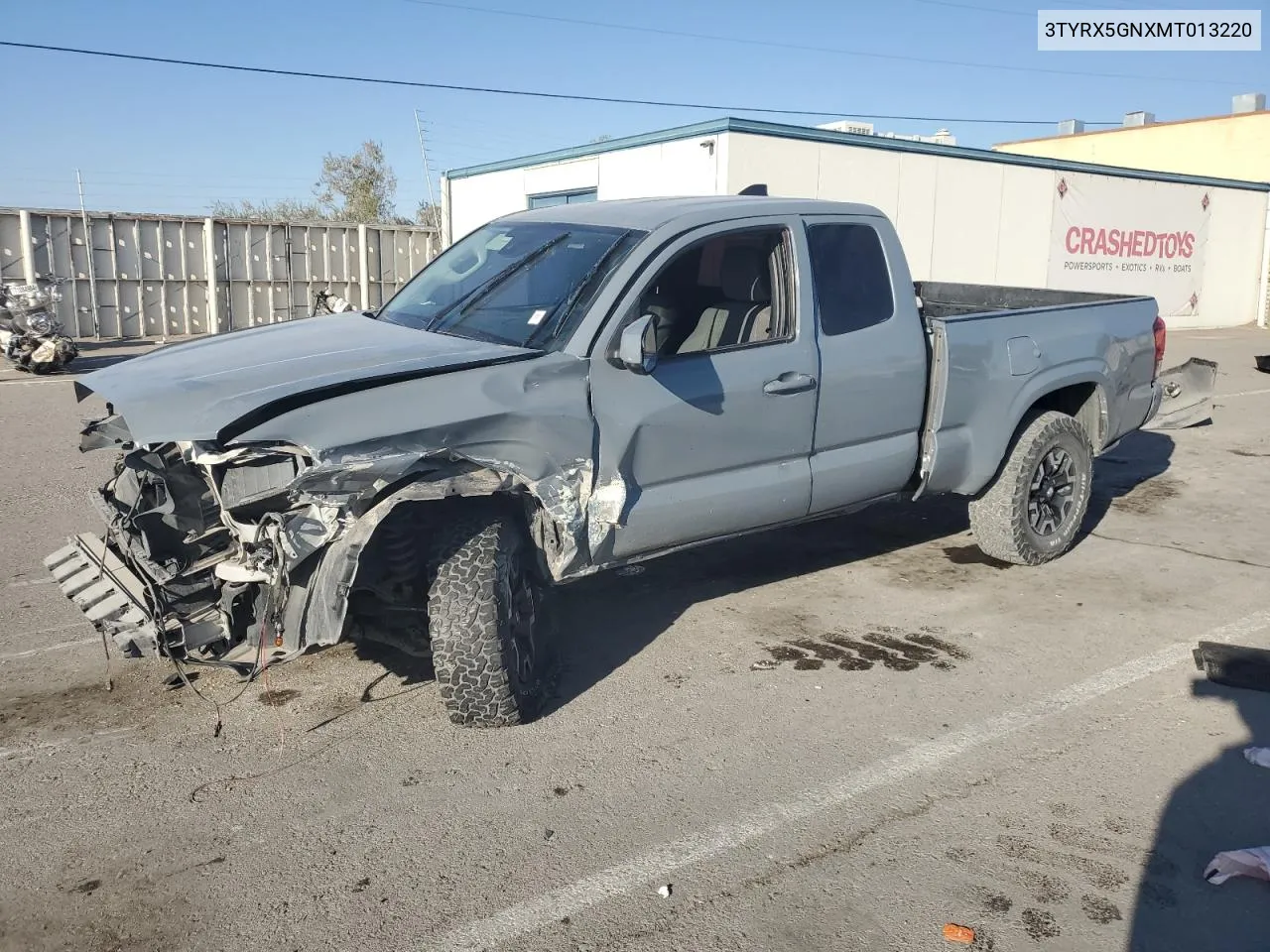 2021 Toyota Tacoma Access Cab VIN: 3TYRX5GNXMT013220 Lot: 76021474