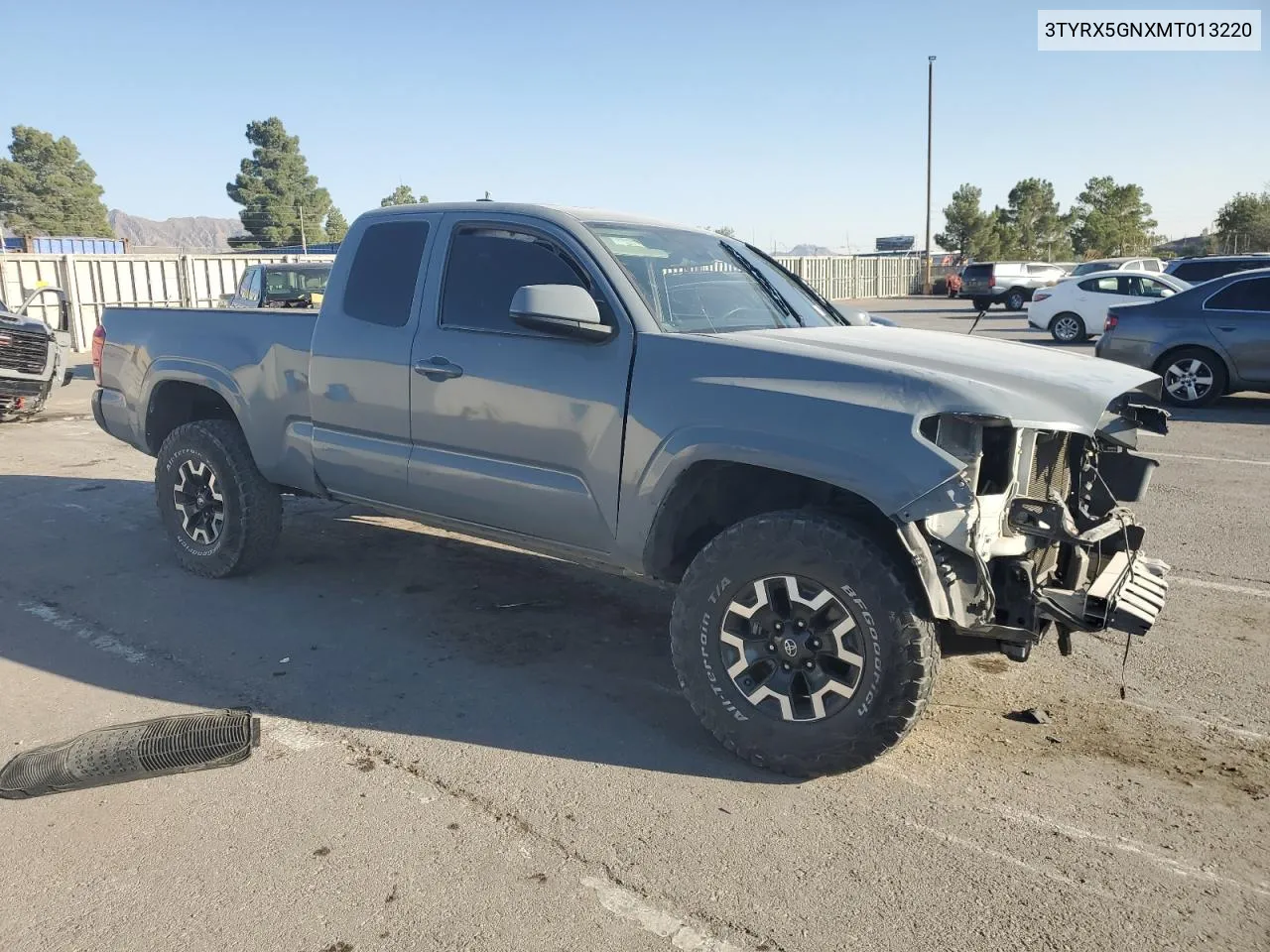 2021 Toyota Tacoma Access Cab VIN: 3TYRX5GNXMT013220 Lot: 76021474