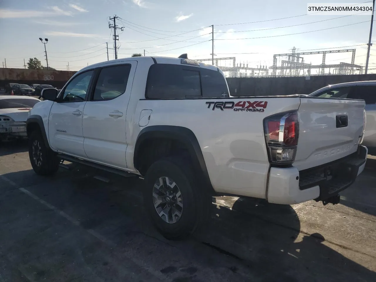 2021 Toyota Tacoma Double Cab VIN: 3TMCZ5AN0MM434304 Lot: 76070344