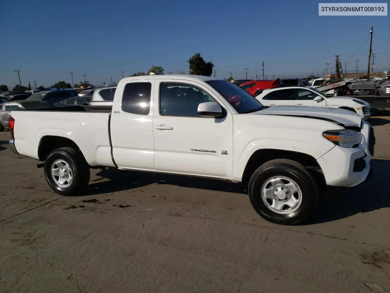 2021 Toyota Tacoma Access Cab VIN: 3TYRX5GN6MT008192 Lot: 76348664