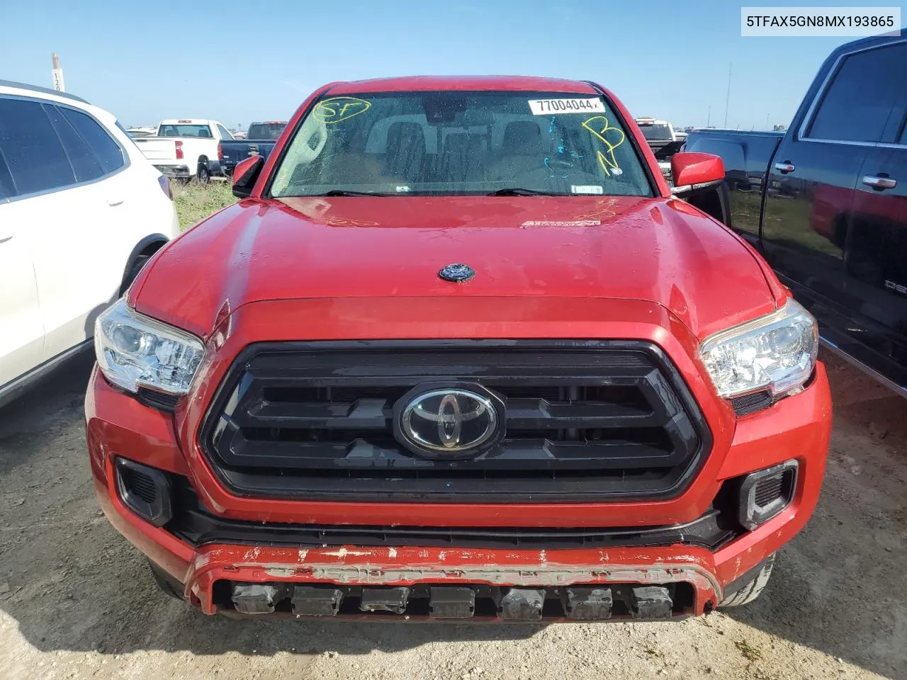 2021 Toyota Tacoma Double Cab VIN: 5TFAX5GN8MX193865 Lot: 77004044