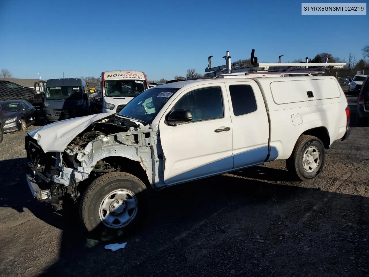 3TYRX5GN3MT024219 2021 Toyota Tacoma Access Cab