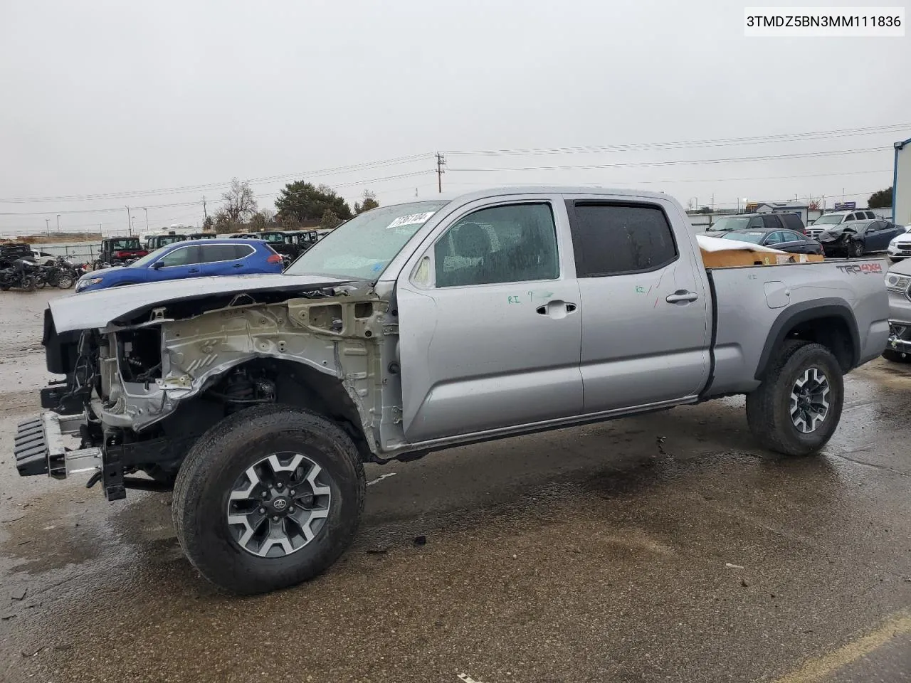 2021 Toyota Tacoma Double Cab VIN: 3TMDZ5BN3MM111836 Lot: 77361104