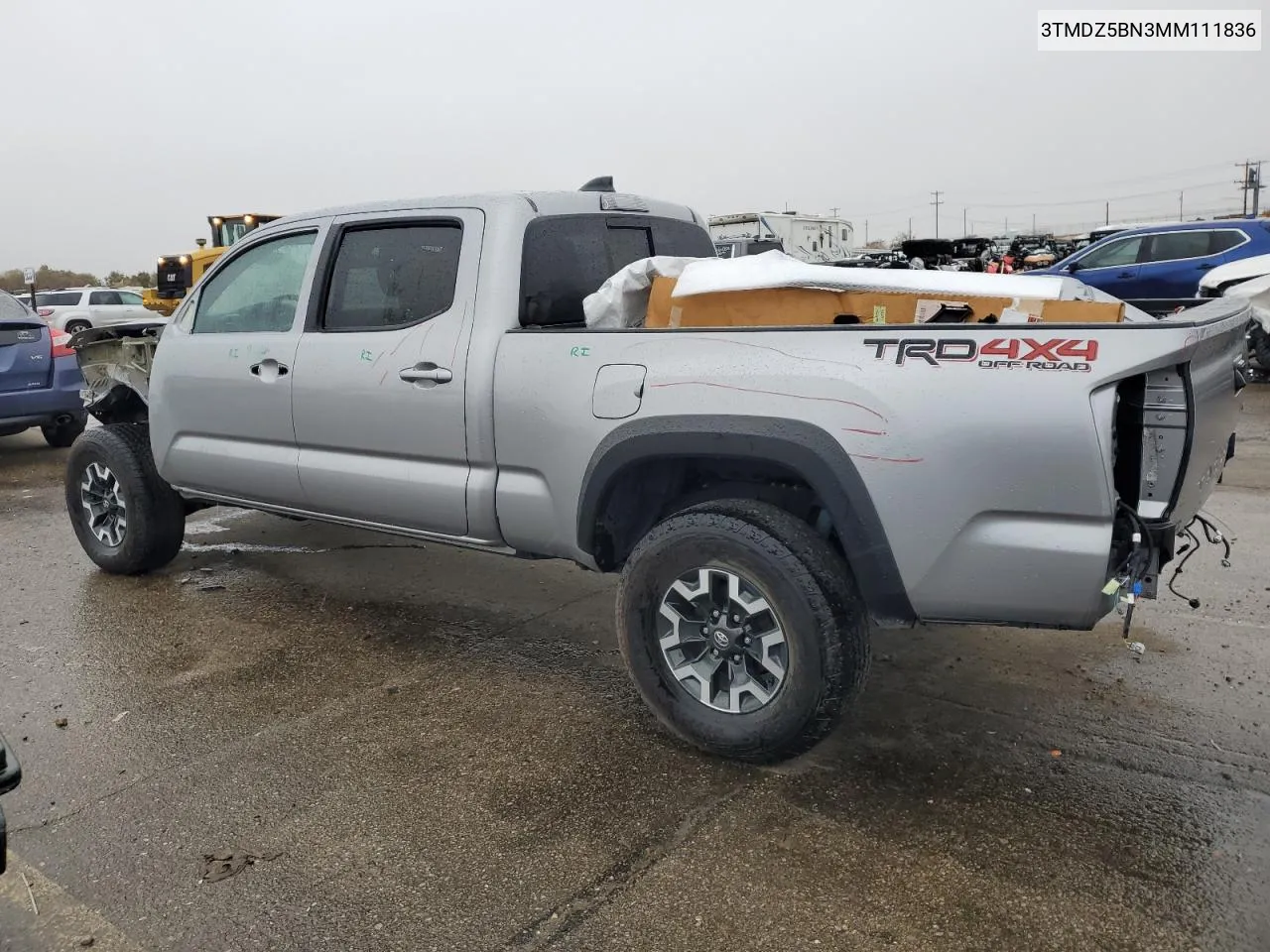 2021 Toyota Tacoma Double Cab VIN: 3TMDZ5BN3MM111836 Lot: 77361104